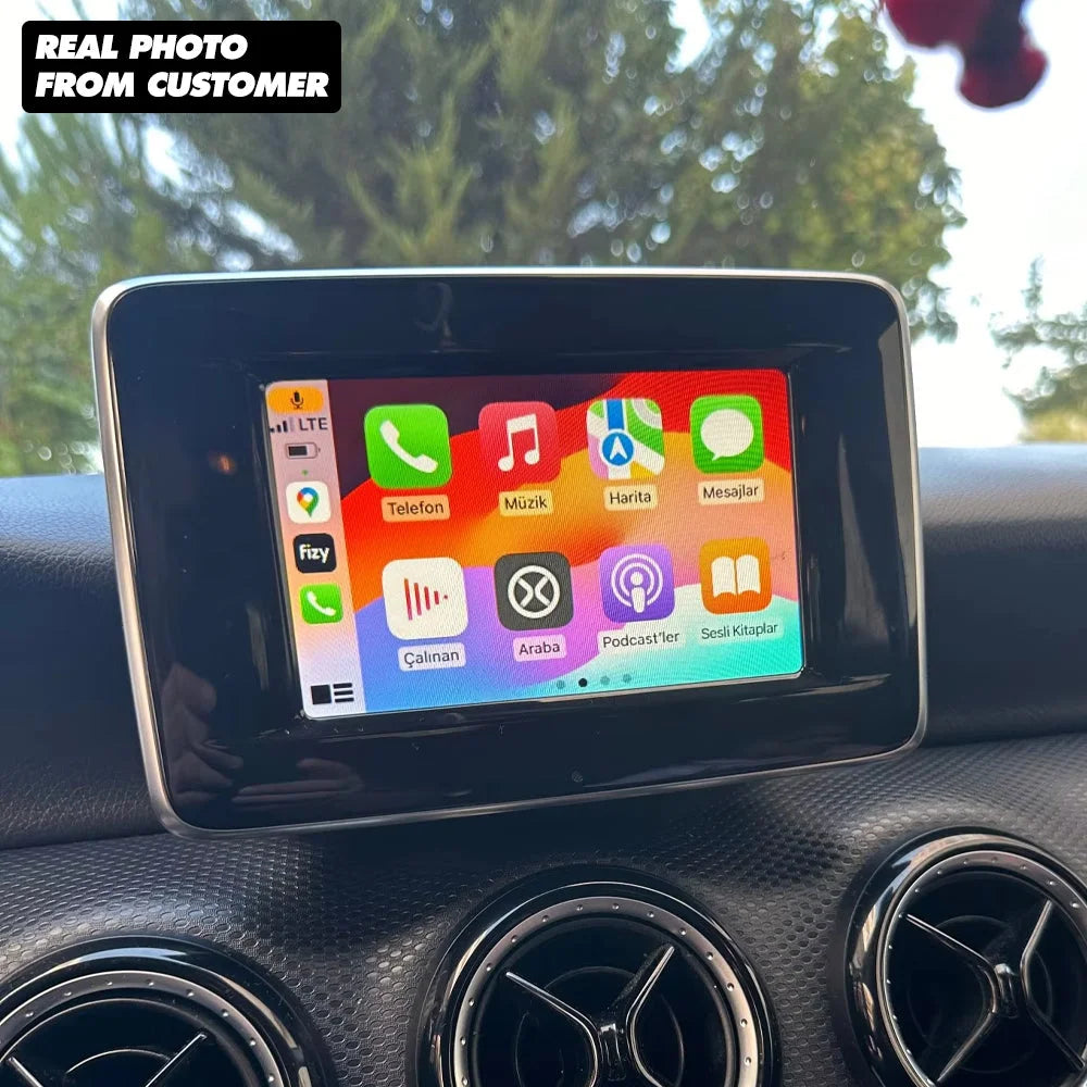 Wireless CarPlay & Android Auto for Mercedes Benz A/B/C/E/CLA/GLA/GLK/ML NTG4.5 NTG4.5 with Becker Slot Apple CarPlay &