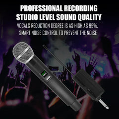 Wireless Microphone 4 Channels VHF Professional Handheld Mic Micphone For Party 4x Mics Microphone