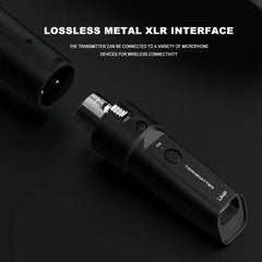 Wireless Microphone System Transmitter Receiver XLR Mic Adapter Audio Recording Microphone