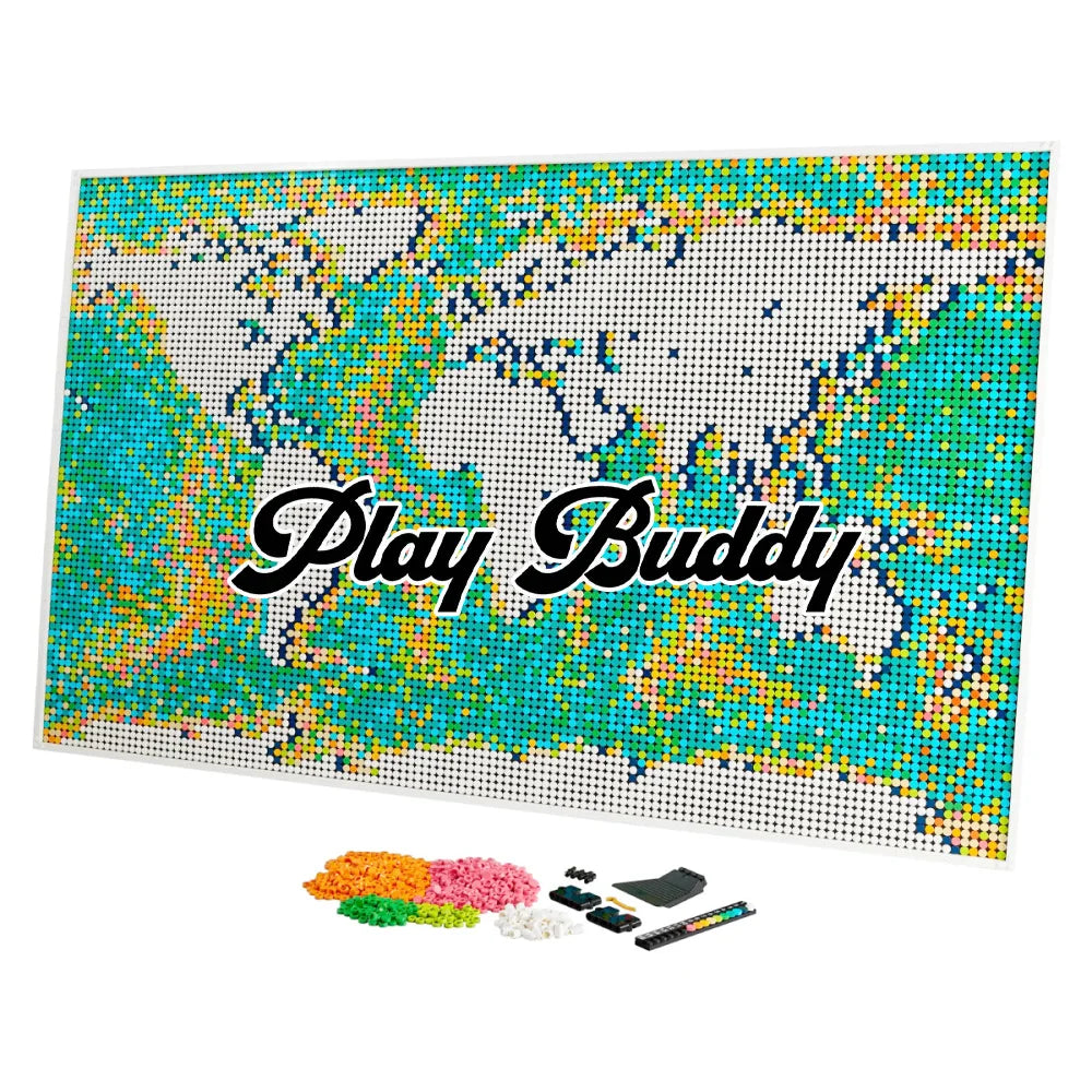 World Map (31203) Building Blocks 11695PCS Assembly Bricks World Map Building Blocks