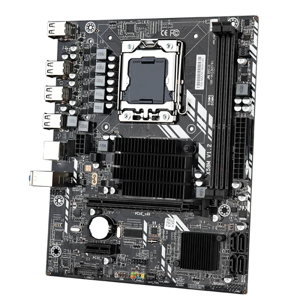 X58 Intel LGA1366 mATX Motherboard Supports REG ECC DDR3 for Intel Xeon CPUs X58 LGA1366 Motherboard