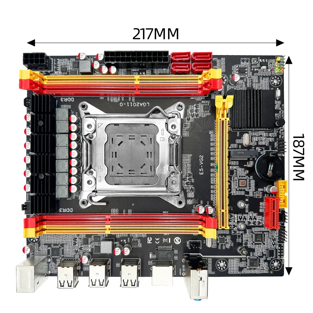 X79-VG2 Intel LGA2011 Motherboard Set + Xeon E5 2630 V2 CPU + 16GB DDR3 ECC RAM Motherboard