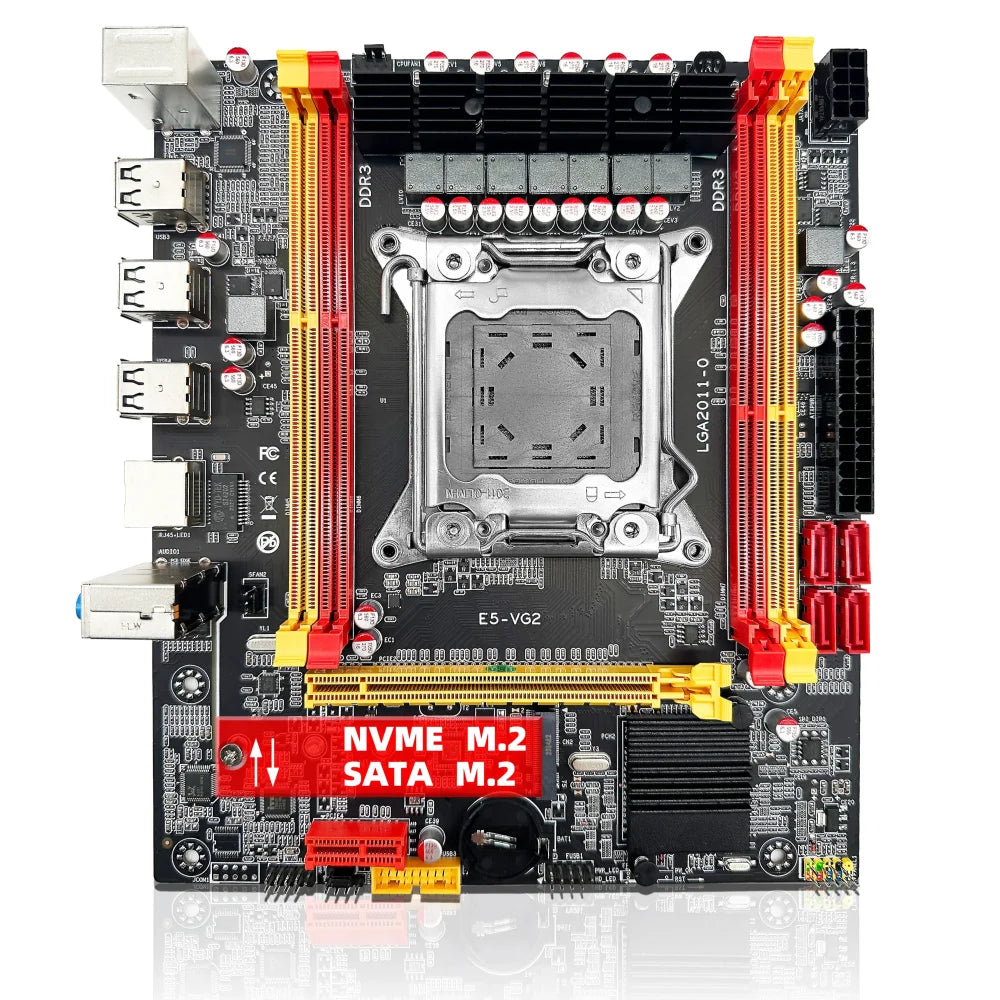 X79-VG2 LGA2011 NVMe M.2 Motherboard + Xeon E5 2689 C2 CPU + 16GB DDR3 ECC RAM Motherboard