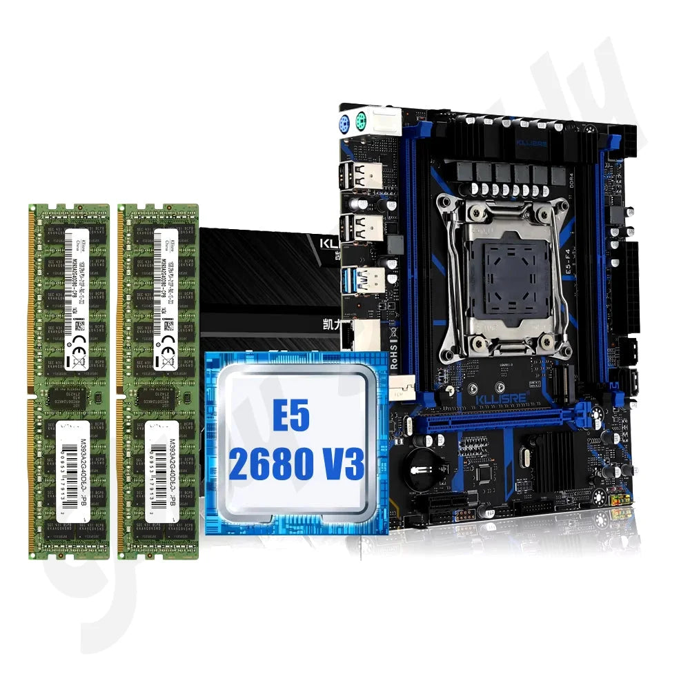 X99 Intel LGA2011-3 mATX Motherboard + E5 2680 V3 CPU + 32GB DDR4 ECC RAM Bundle Micro-ATX / Motherboard + CPU + RAM