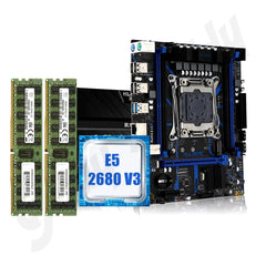 X99 Intel LGA2011-3 mATX Motherboard + E5 2680 V3 CPU + 32GB DDR4 ECC RAM Bundle Micro-ATX / Motherboard + CPU + RAM