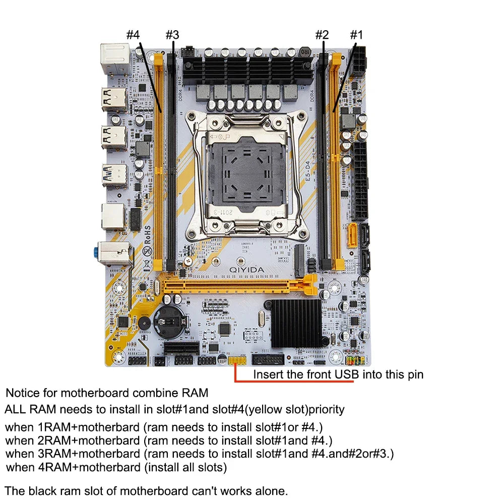 X99 LGA2011-3 mATX Motherboard + Xeon E5 2670 V3 CPU + 16GB 3200MHz DDR4 RAM Kit Motherboard + CPU + RAM Motherboard