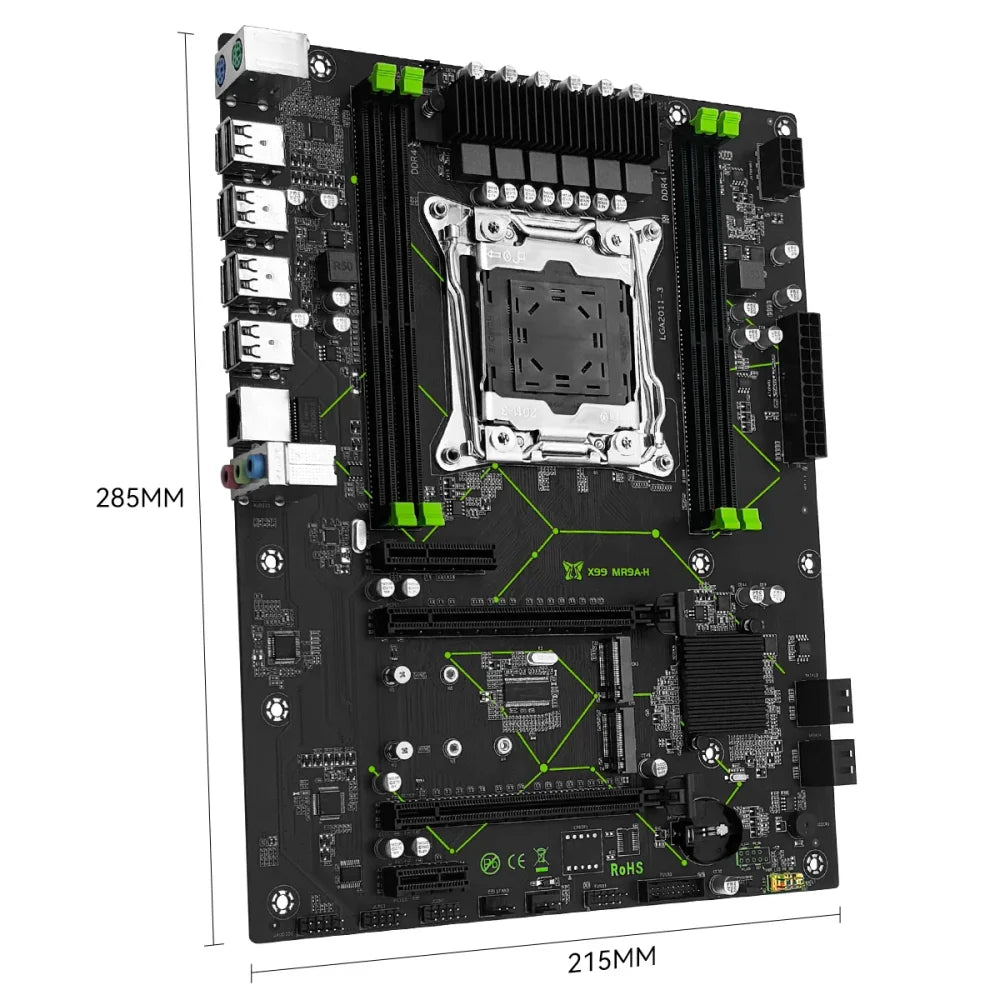 X99 MR9A-H ATX Motherboard Supports LGA2011-3 Xeon E5 V3 V4 CPUs DDR4 NVMe M.2 X99 LGA2011-3 Motherboard