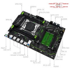 X99 MR9A V1.0 ATX Motherboard DDR4 NVMe M.2 LGA2011-3 for Xeon E5 V3 V4 CPUs X99 LGA2011-3 Motherboard