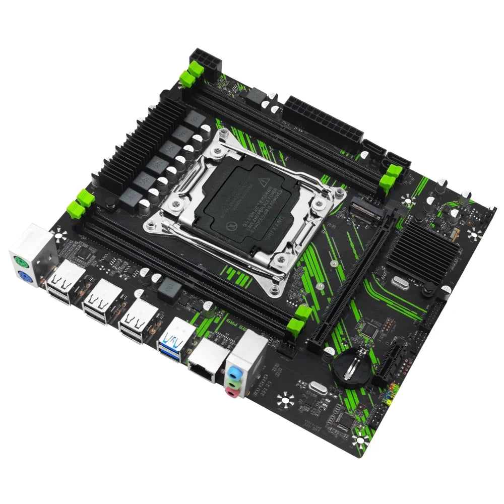 X99 PR9 LGA2011-3 mATX DDR4 RAM SATA/NVMe M.2 Motherboard for Xeon E5 V3 V4 CPUs X99 LGA2011-3 Motherboard