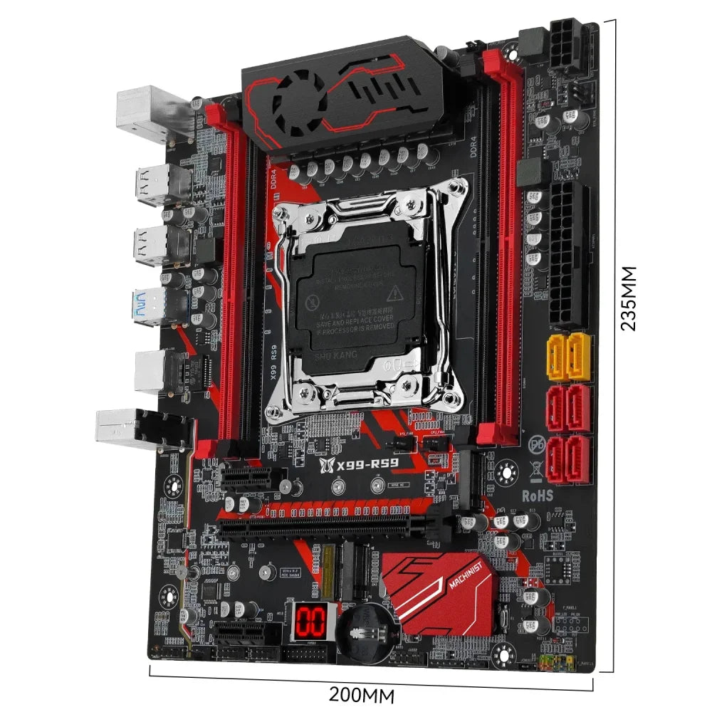 X99 RS9 LGA2011-3 ATX Motherboard Kit + Xeon E5 2640 V4 CPU + 16GB DDR4 2666MHz Motherboard
