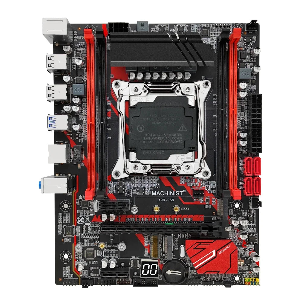 X99 RS9 LGA2011-3 mATX Motherboard Bundle + Xeon E5 2670 V3 CPU + 32GB DDR4 RAM Motherboard + CPU + RAM Motherboard