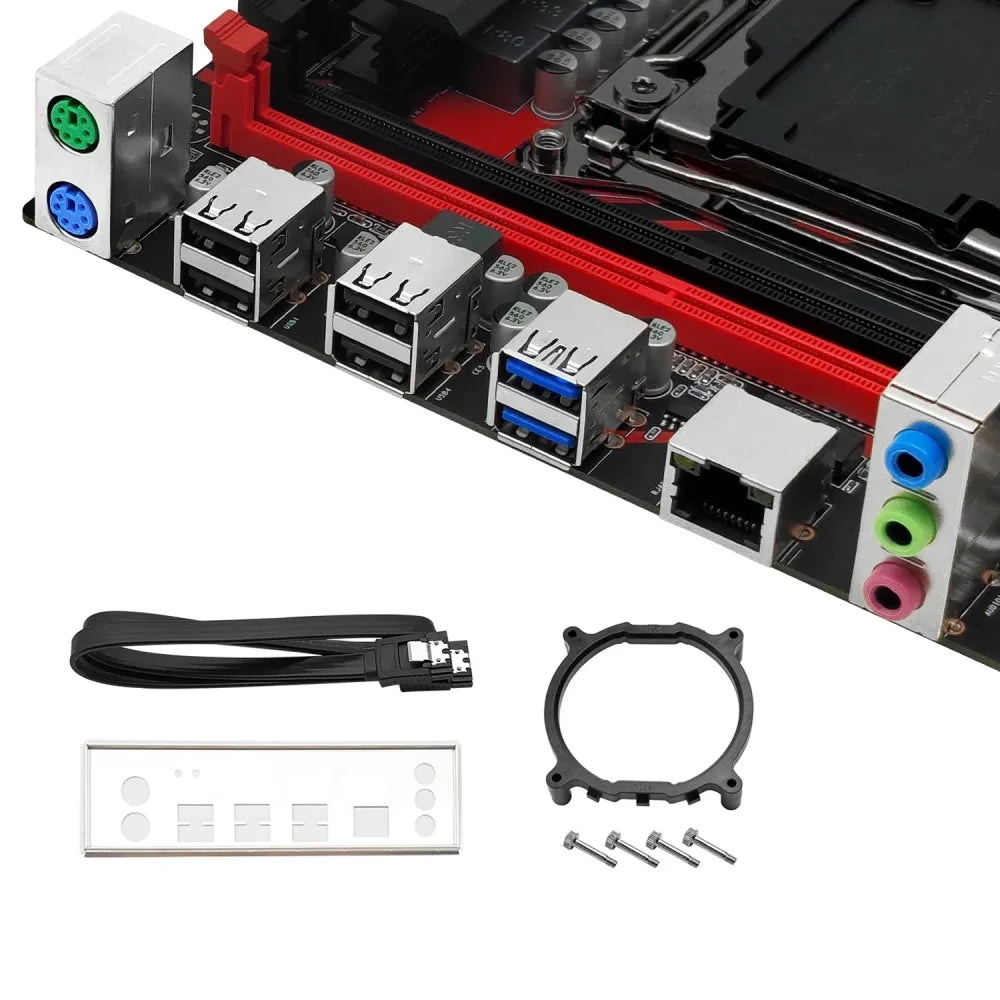 X99 RS9 LGA2011-3 mATX Motherboard Bundle + Xeon E5 2670 V3 CPU + 32GB DDR4 RAM Motherboard + CPU + RAM Motherboard